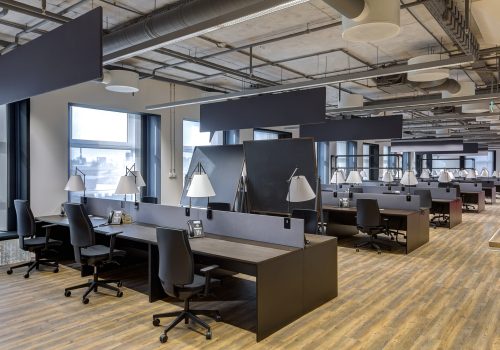 Large modern office with open space to work